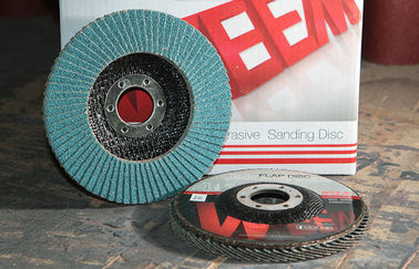 Zirconia Alumina Angle Grinder Abrasives Flap Discs loại 27 P36-P120 Grit